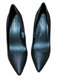 Madden Girl "Baebae" Black, Faux Leather Pointed Toe Pumps 7.5B (Narrow)