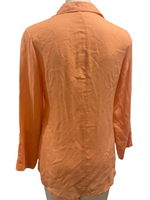 BELLA DAHL $90.00 Peach Lightweight Long Sleeve Top with Flare Sleeves Size XS (fits big)