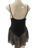 INTIMATELY BY FREE PEOPLE Black Lace Stretchy Tank Top Size Large L