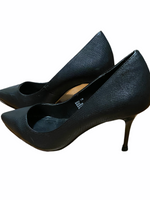 Madden Girl "Baebae" Black, Faux Leather Pointed Toe Pumps 7.5B (Narrow)