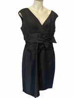 EVAN PICONE Black Formal Sleeveless Midi Dress Size 16