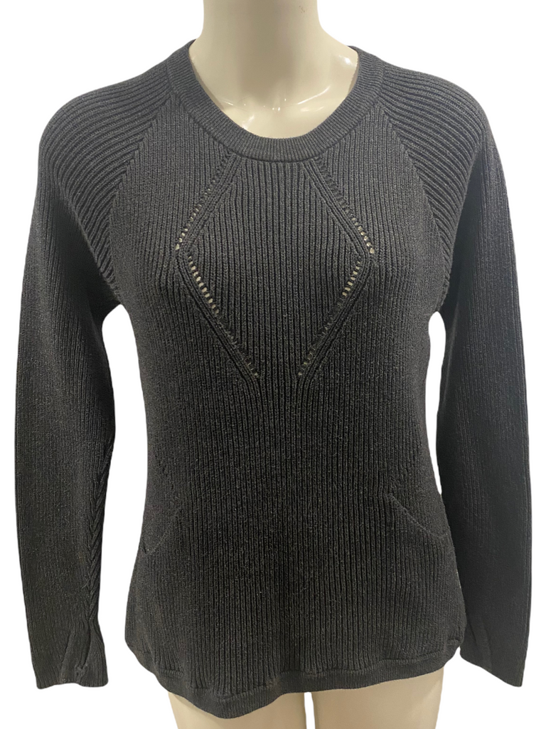 LULULEMON $98.00 The Sweater The Better Dark Grey Knit Pullover Size 6 –  Sarah's Closet