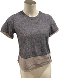 LULULEMON NWT $74.00 Sole Training SS Tee in Sea Spray Dark Chrome Size 4