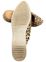 ROLLIE $122.00 Leopard "Madison Mule" Camel Slides Size 37 (6.5/7)