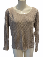 AMERICAN EAGLE (AE) Light Grey Knit, Cropped Sweater Size Medium M