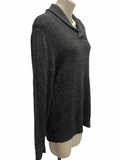 ARMANI EXCHANGE A|X Very Soft, Knit Grey Cowl-Like Stretch Sweater Size XL