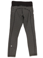 LULULEMON Speed Tight II Parallel Stripe Black White / Black Size 6