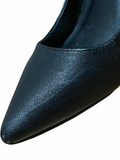 Madden Girl "Baebae" Black, Faux Leather Pointed Toe Pumps 7.5B (Narrow)