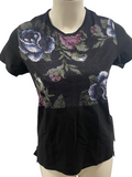 LULULEMON NWT Snapshot Tee in Black / Garden Party Size 4