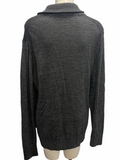 ARMANI EXCHANGE A|X Very Soft, Knit Grey Cowl-Like Stretch Sweater Size XL