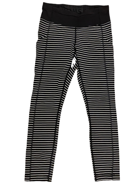 Lululemon Speed Tight II - Parallel Stripe Black White / Black